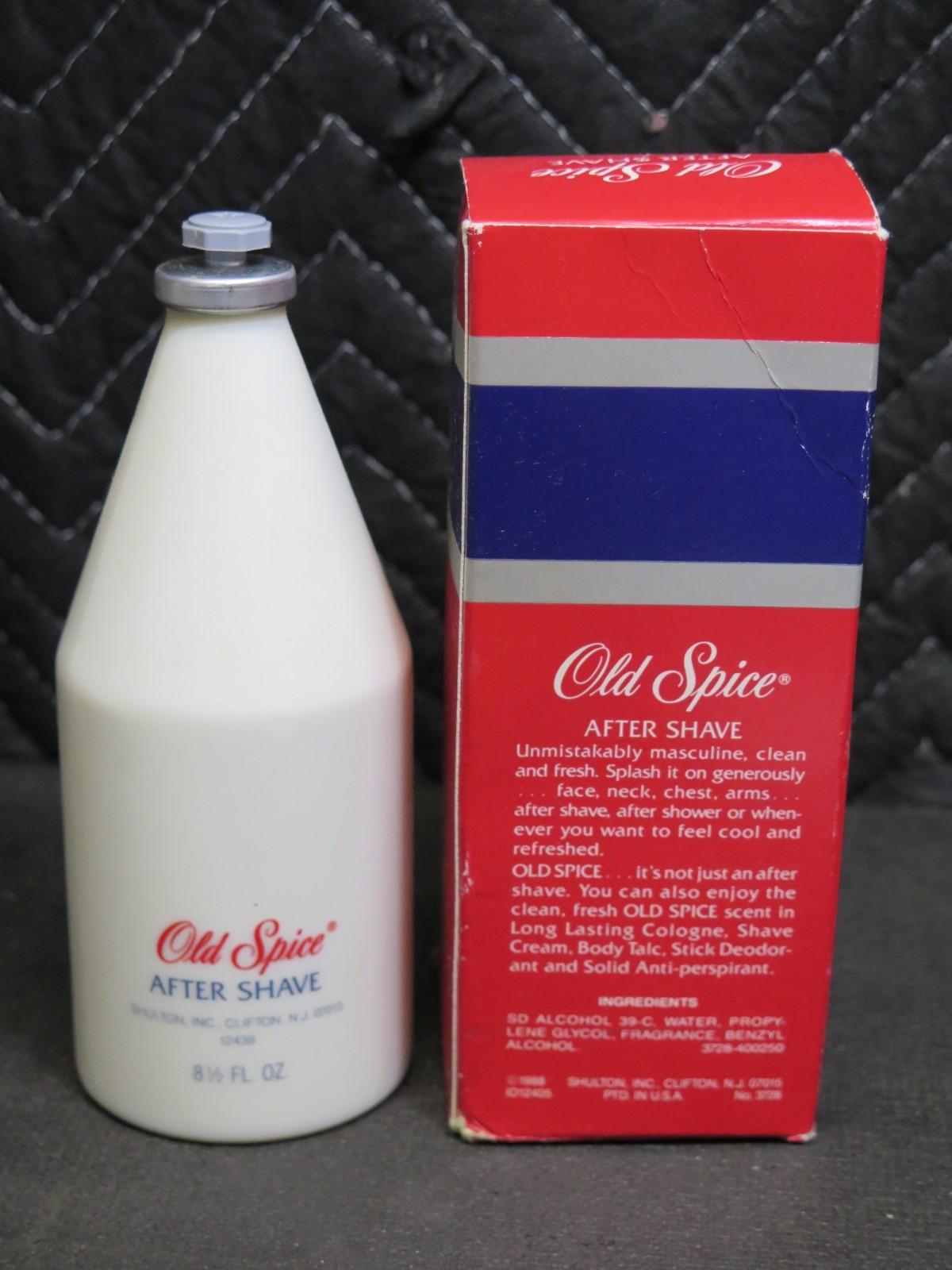 NOS 1988 Shulton Old Spice After Shave Lotion 8.5 oz Glass Bottle w/Star Cap VTG