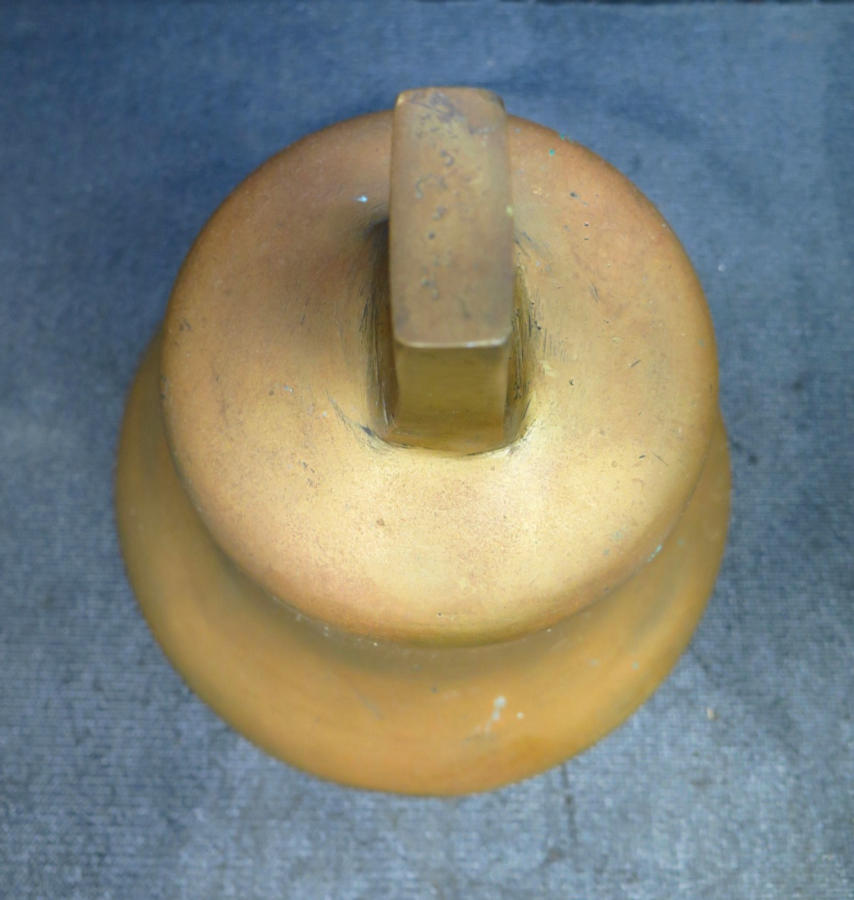 Vintage Solid Brass Ship Fog Nautical Maritime Fire /Fog Bell  9in x 9in 10 lbs