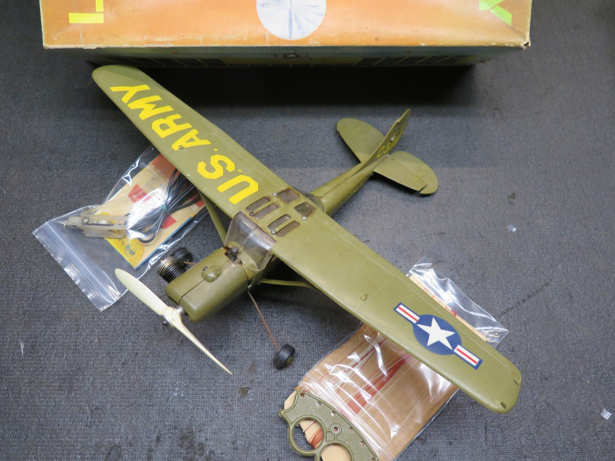 Vintage Aurora L-19 Bird Dog Control Line Airplane with Box