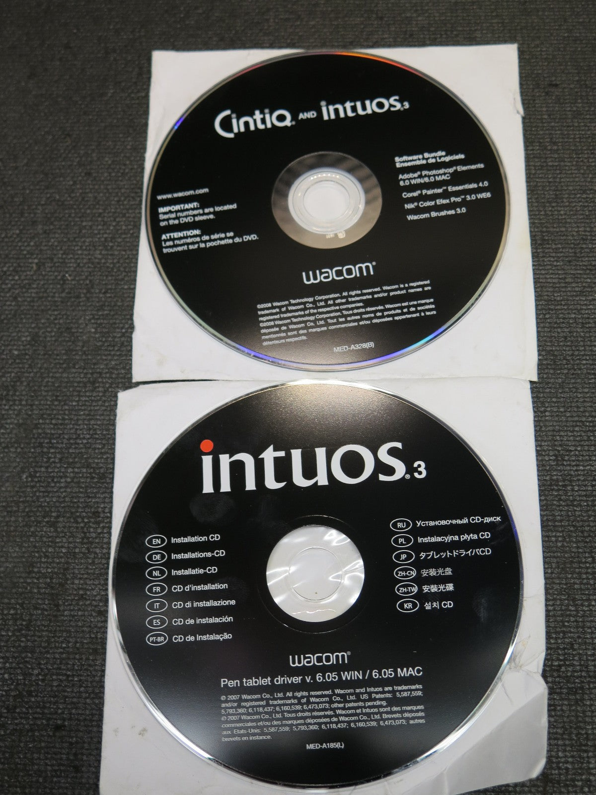 WACOM Cintiq Intuos 3 Utility Software & Driver Discs