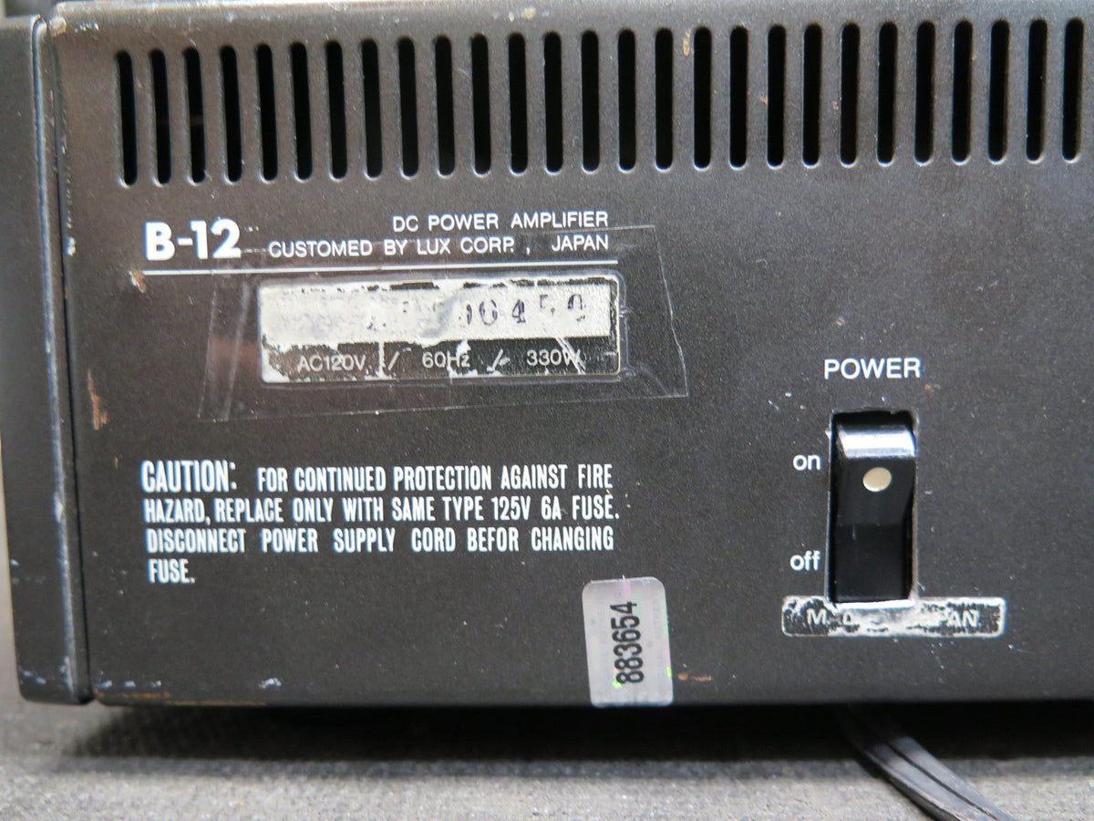 PAIR of Luxman B-12 Monaural  150w Power Amplifier - *SERVICED* (300w Total)