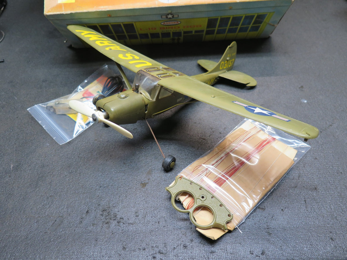 Vintage Aurora L-19 Bird Dog Control Line Airplane with Box