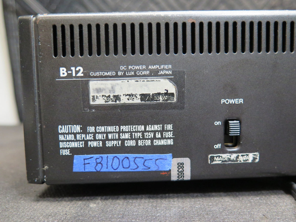 PAIR of Luxman B-12 Monaural  150w Power Amplifier - *SERVICED* (300w Total)