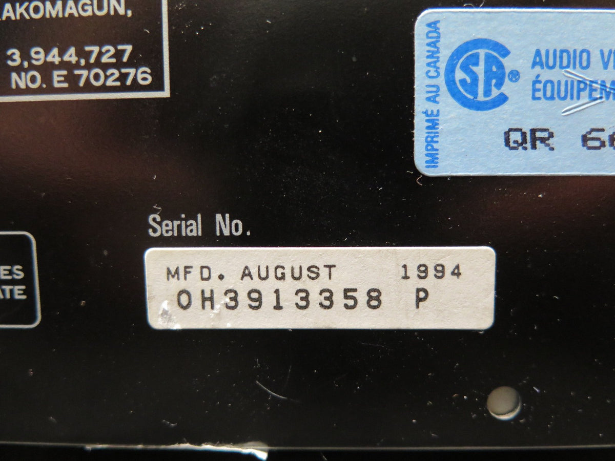 Pioneer Laser Disc Player CLD-S201 w/ RCA Cables - *SERVICED* - No Remote -