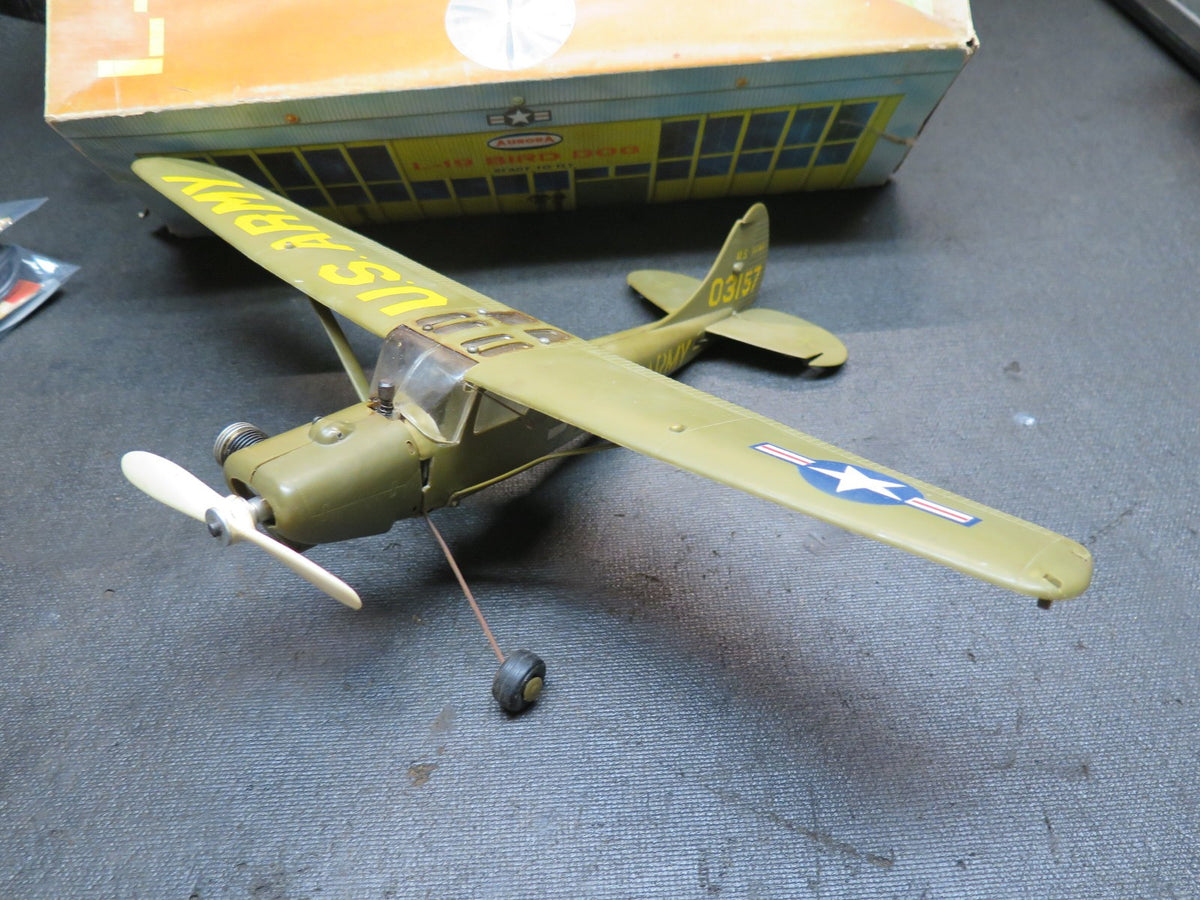 Vintage Aurora L-19 Bird Dog Control Line Airplane with Box