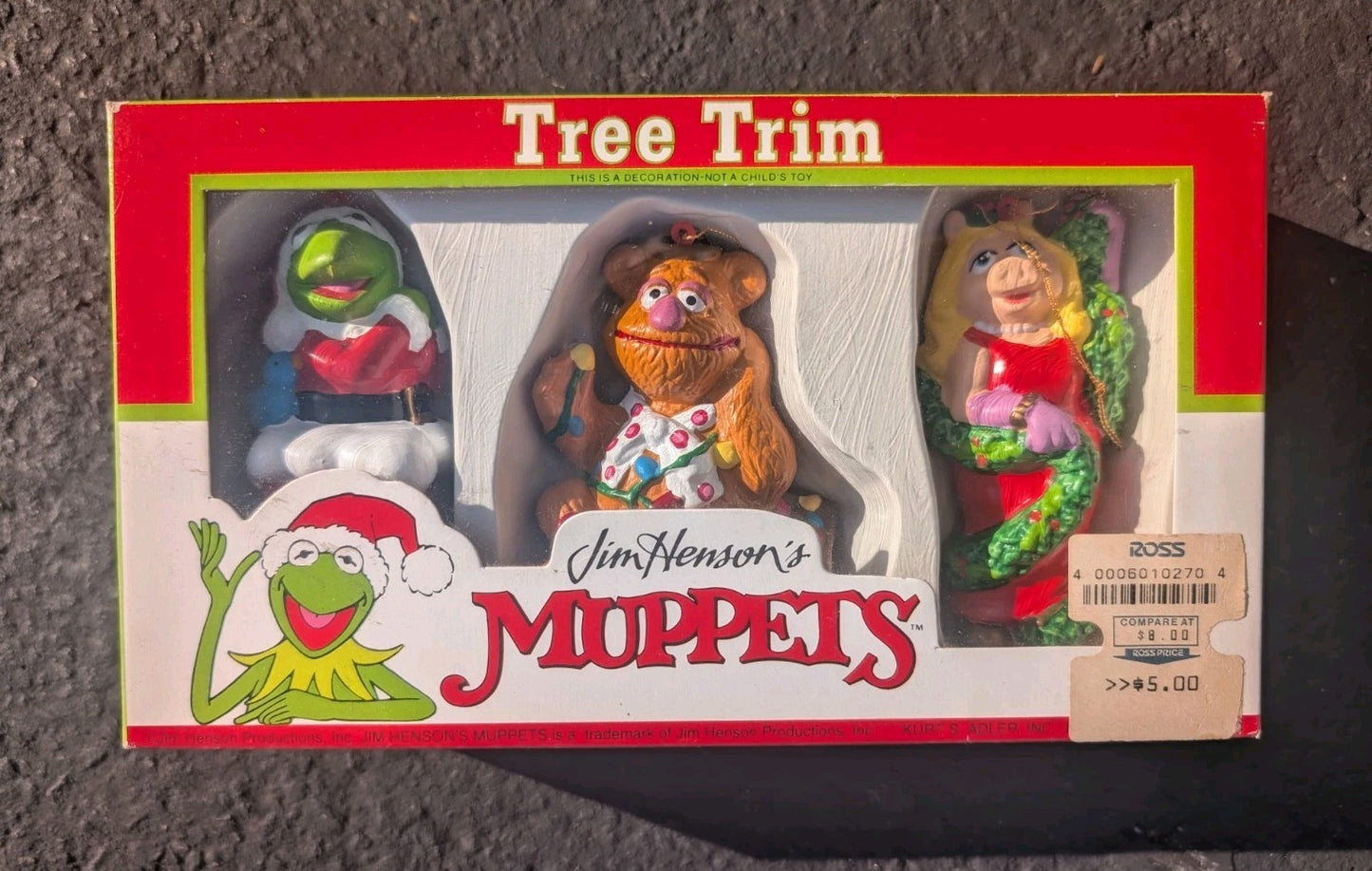 New Jim Henson's MUPPETS Tree Trim Christmas Ornaments Kurt Adler Kermit Piggy