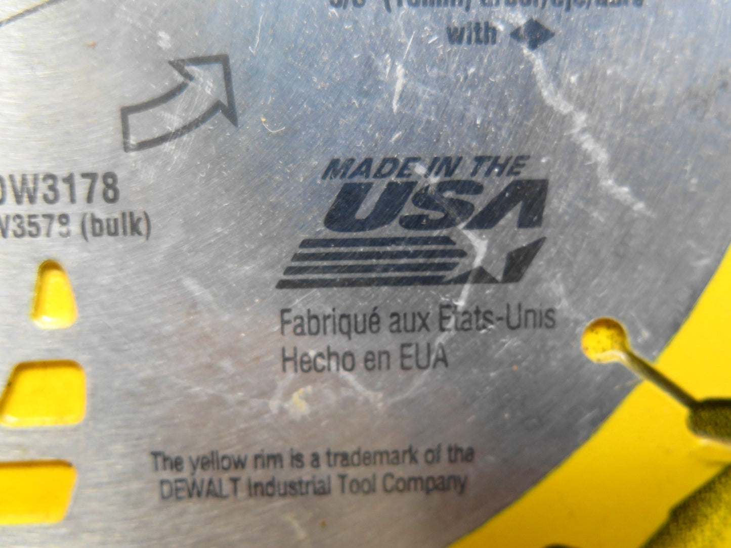 Dewalt Circular Saw Blade DW3178 - 7 1/4 in Diameter - Tungsten Carbide 24 Teeth