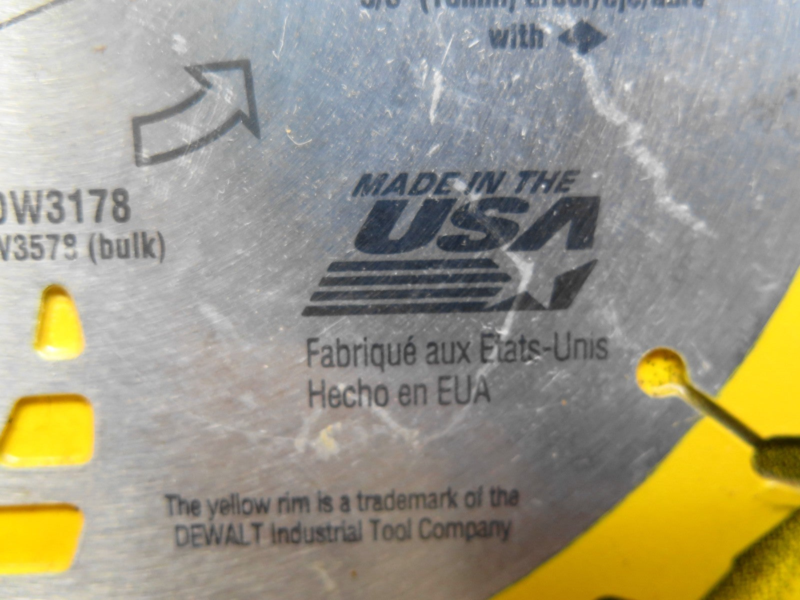 Dewalt Circular Saw Blade DW3178 - 7 1/4 in Diameter - Tungsten Carbide 24 Teeth