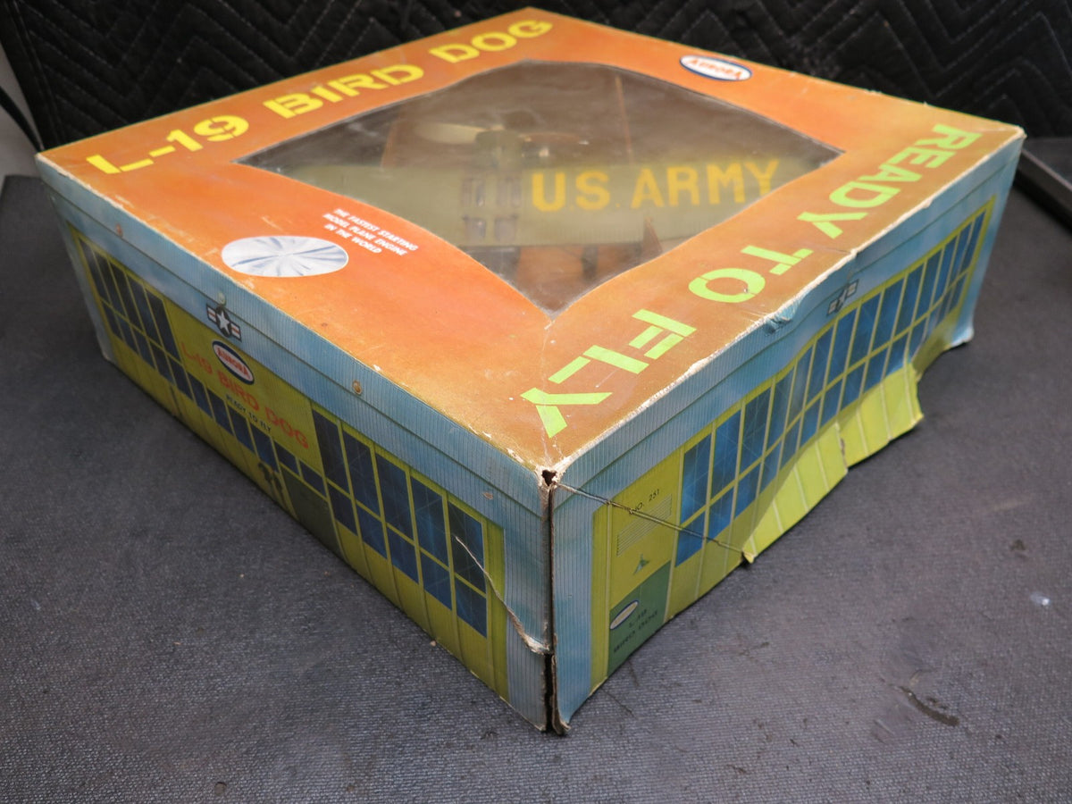 Vintage Aurora L-19 Bird Dog Control Line Airplane with Box