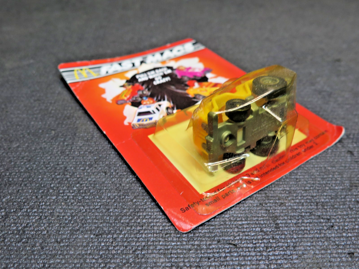McDonald's 1985 Fast Macs Happy Meal Ronald Mini Pull Back Jeep in Package