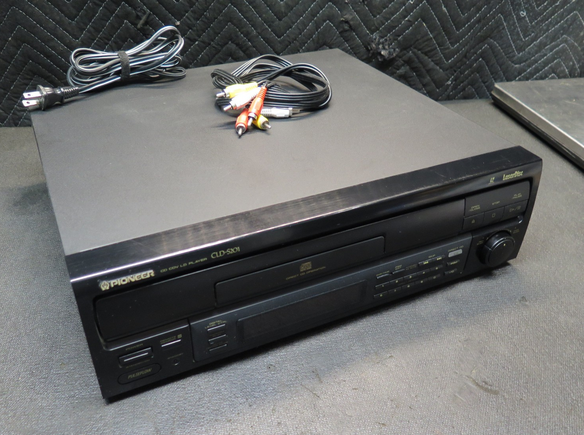 Pioneer Laser Disc Player CLD-S201 w/ RCA Cables - *SERVICED* - No Remote -