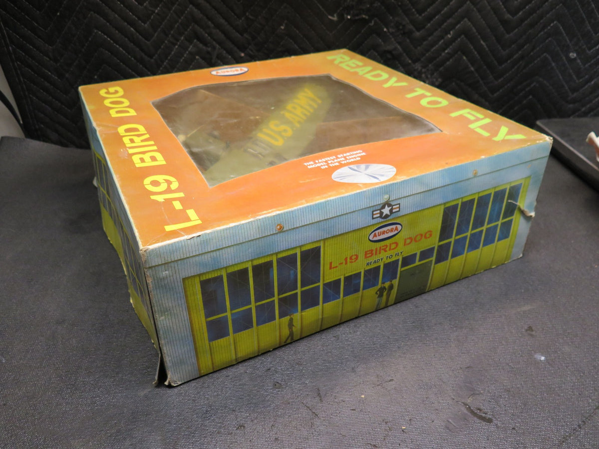 Vintage Aurora L-19 Bird Dog Control Line Airplane with Box