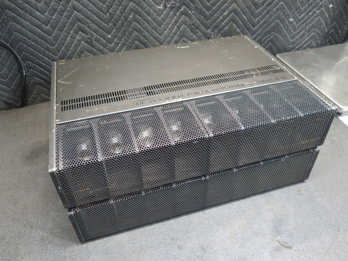 PAIR of Luxman B-12 Monaural  150w Power Amplifier - *SERVICED* (300w Total)