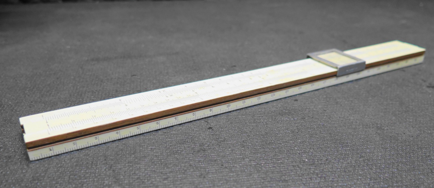 Antique Keuffel + Esser- Mannheim SLIDE RULE in Original Box Patent June 5.1900