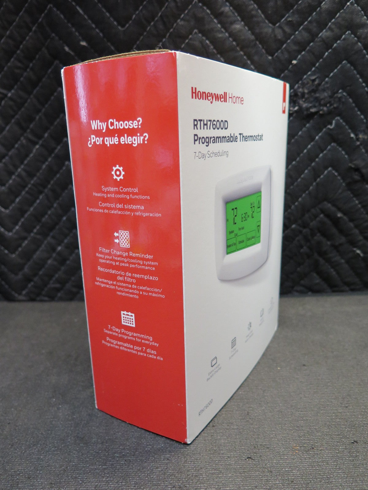 Honeywell Home RTH7600D 7-Day Programmable Touchscreen Thermostat NEW