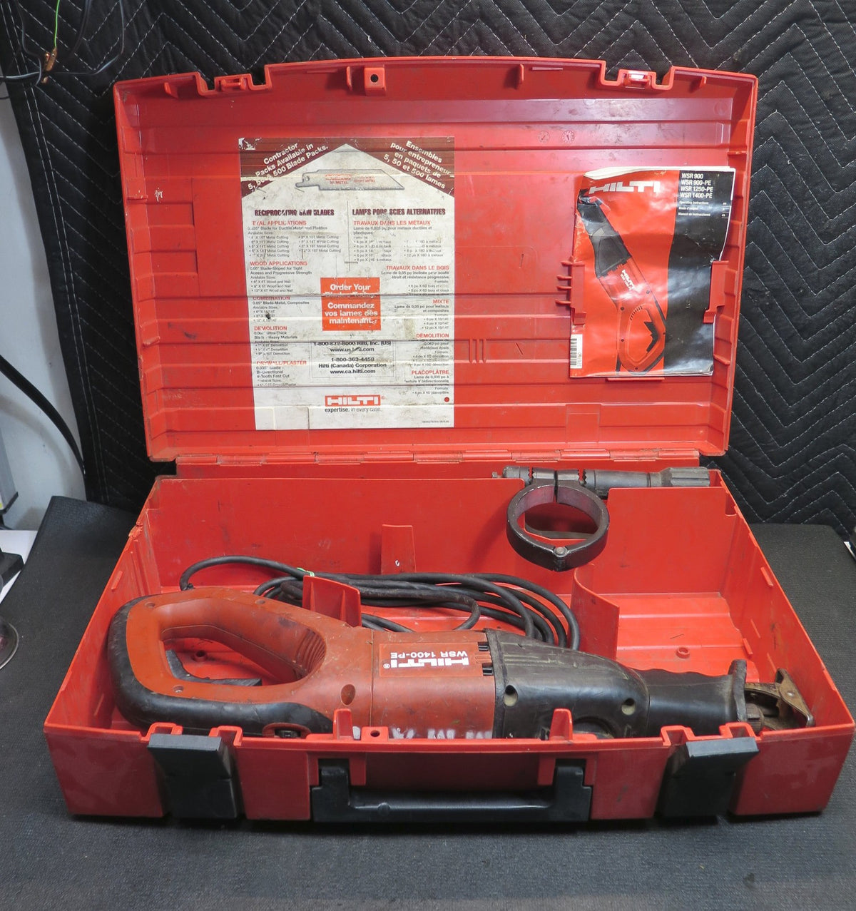 Hilti WSR 1400-PE Heavy-duty Reciprocating Saw Demolition Corded Electric 120V