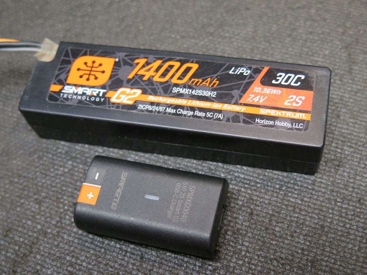 Arrma GROM - Battery & Charger 1400Mah 7.4v lipo typhon mojave quake ARA2137
