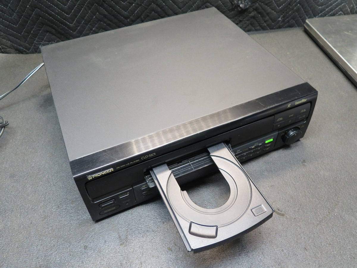 Pioneer Laser Disc Player CLD-S201 w/ RCA Cables - *SERVICED* - No Remote -