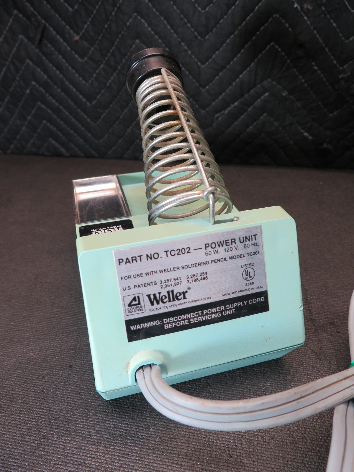 Vintage Weller WTCPN Soldering Station | TC202 w/ TC201 Iron