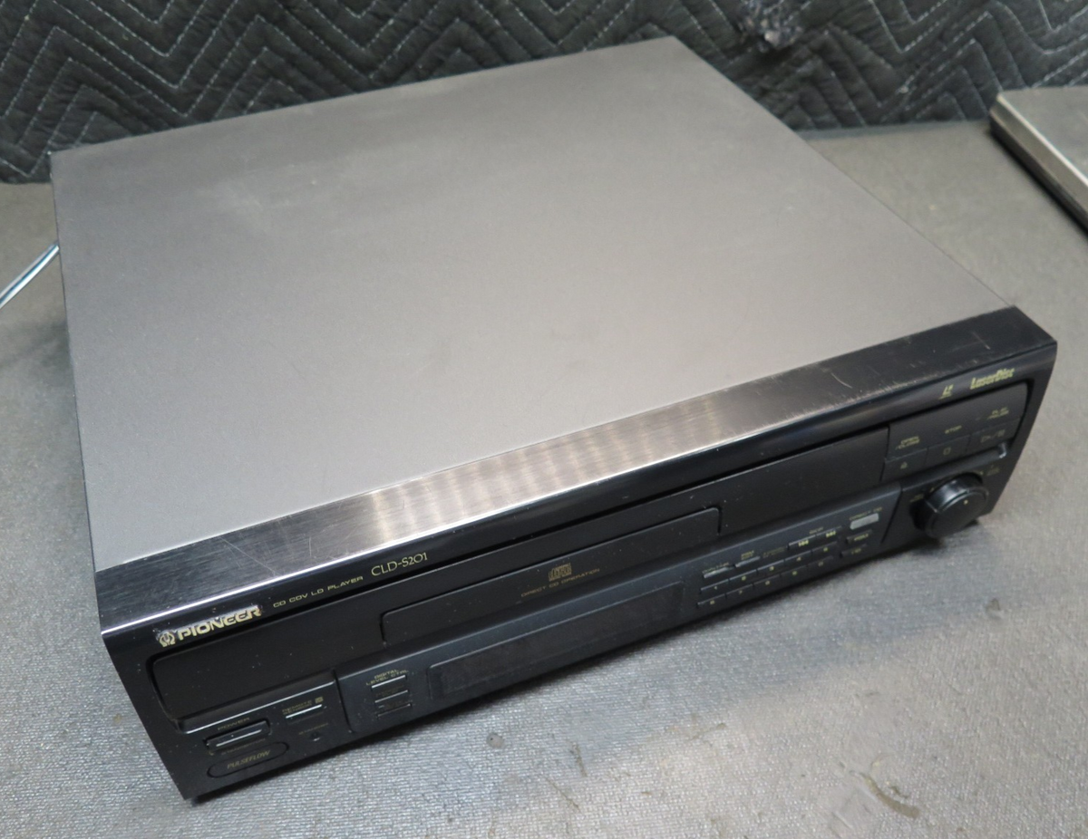 Pioneer Laser Disc Player CLD-S201 w/ RCA Cables - *SERVICED* - No Remote -