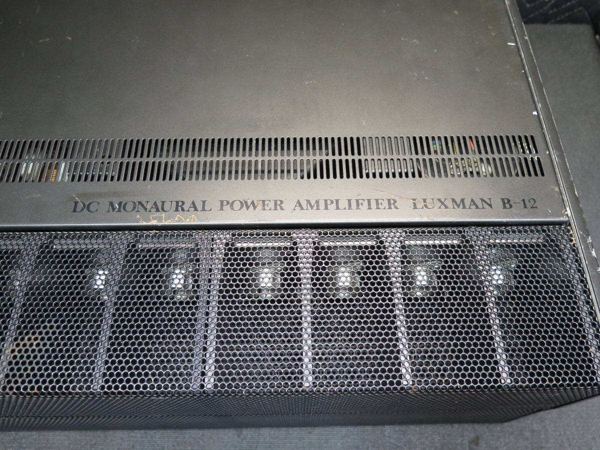 PAIR of Luxman B-12 Monaural  150w Power Amplifier - *SERVICED* (300w Total)