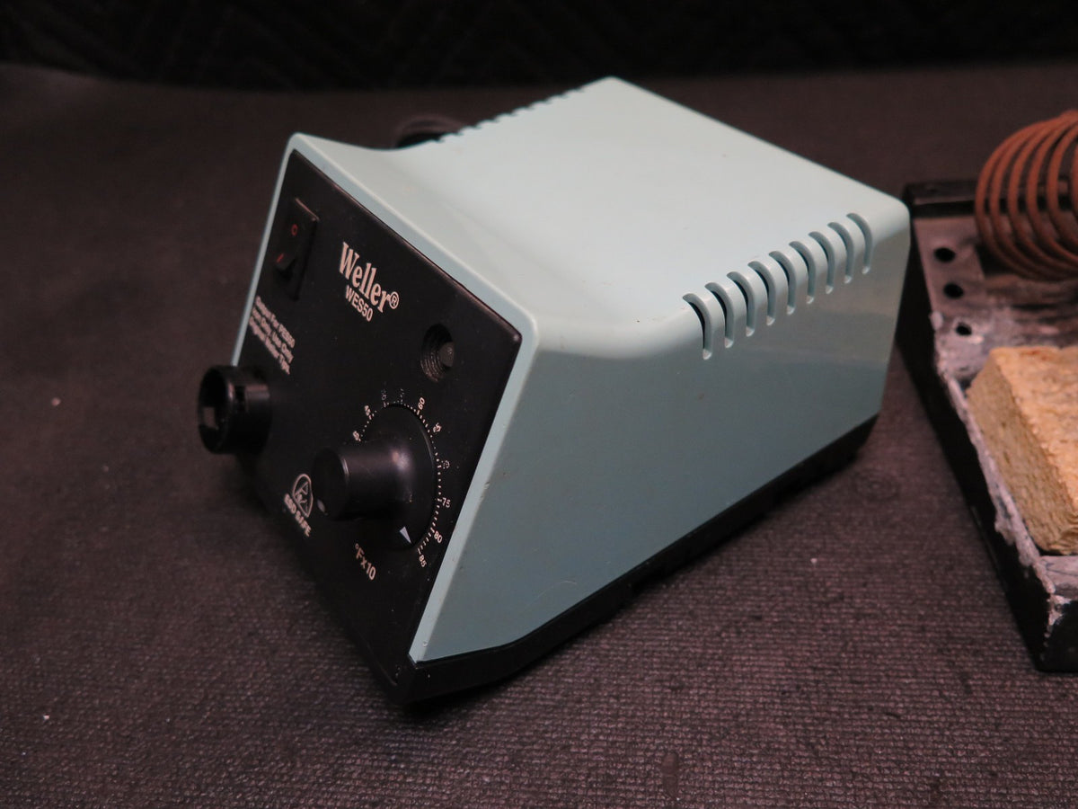 Weller WES50 Soldering Station Power Unit w/ Extra Tip & Wand Holder