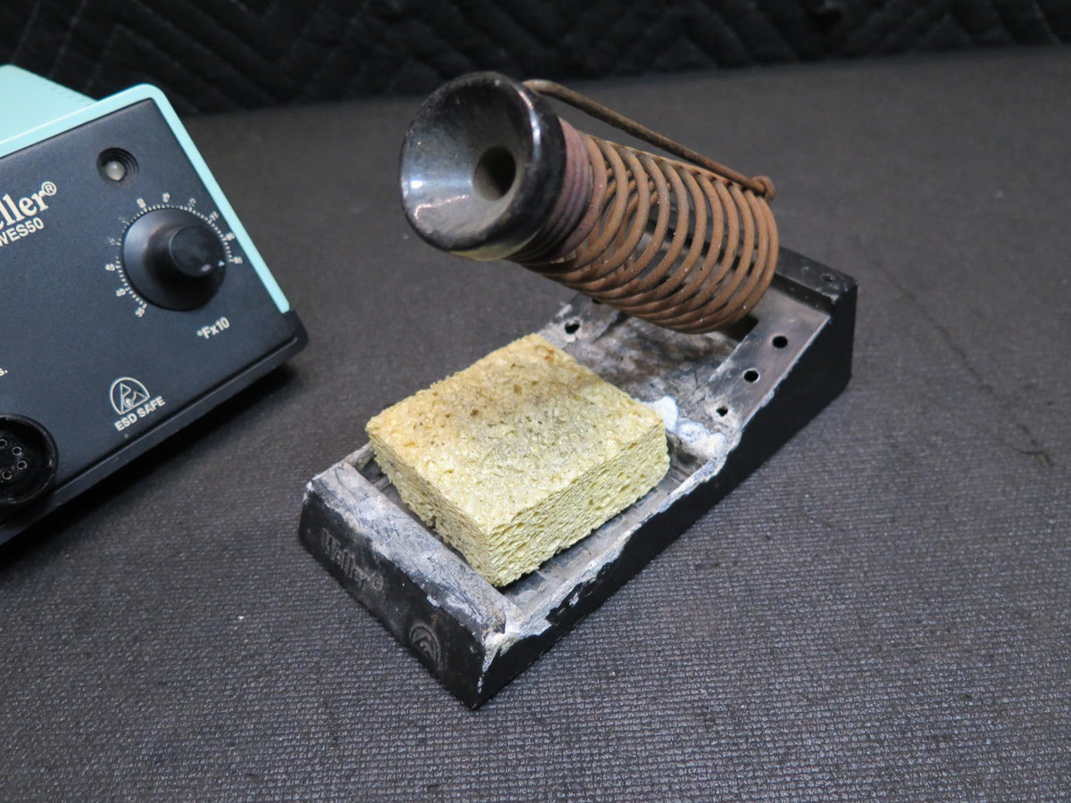 Weller WES50 Soldering Station Power Unit w/ Extra Tip & Wand Holder