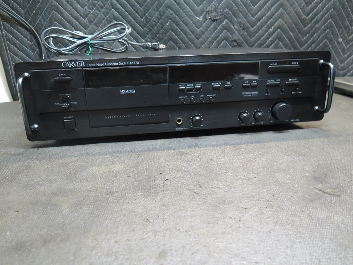 Carver TD-1770 Cassette Deck - *SERVICED* - Made in Japan