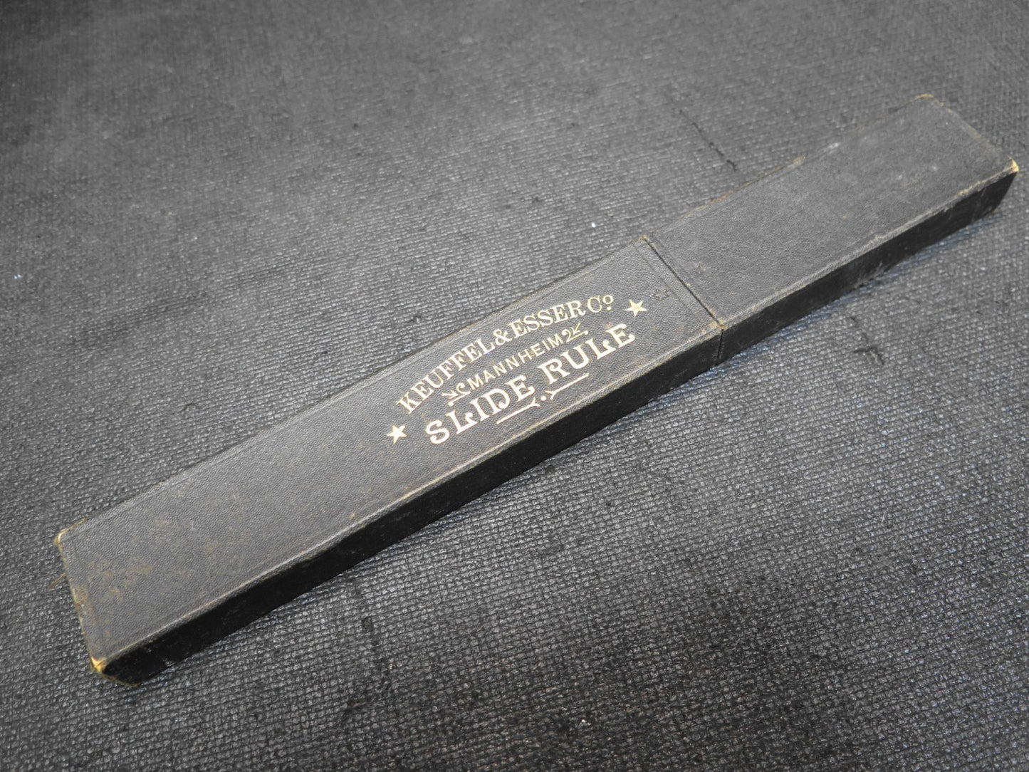 Antique Keuffel + Esser- Mannheim SLIDE RULE in Original Box Patent June 5.1900