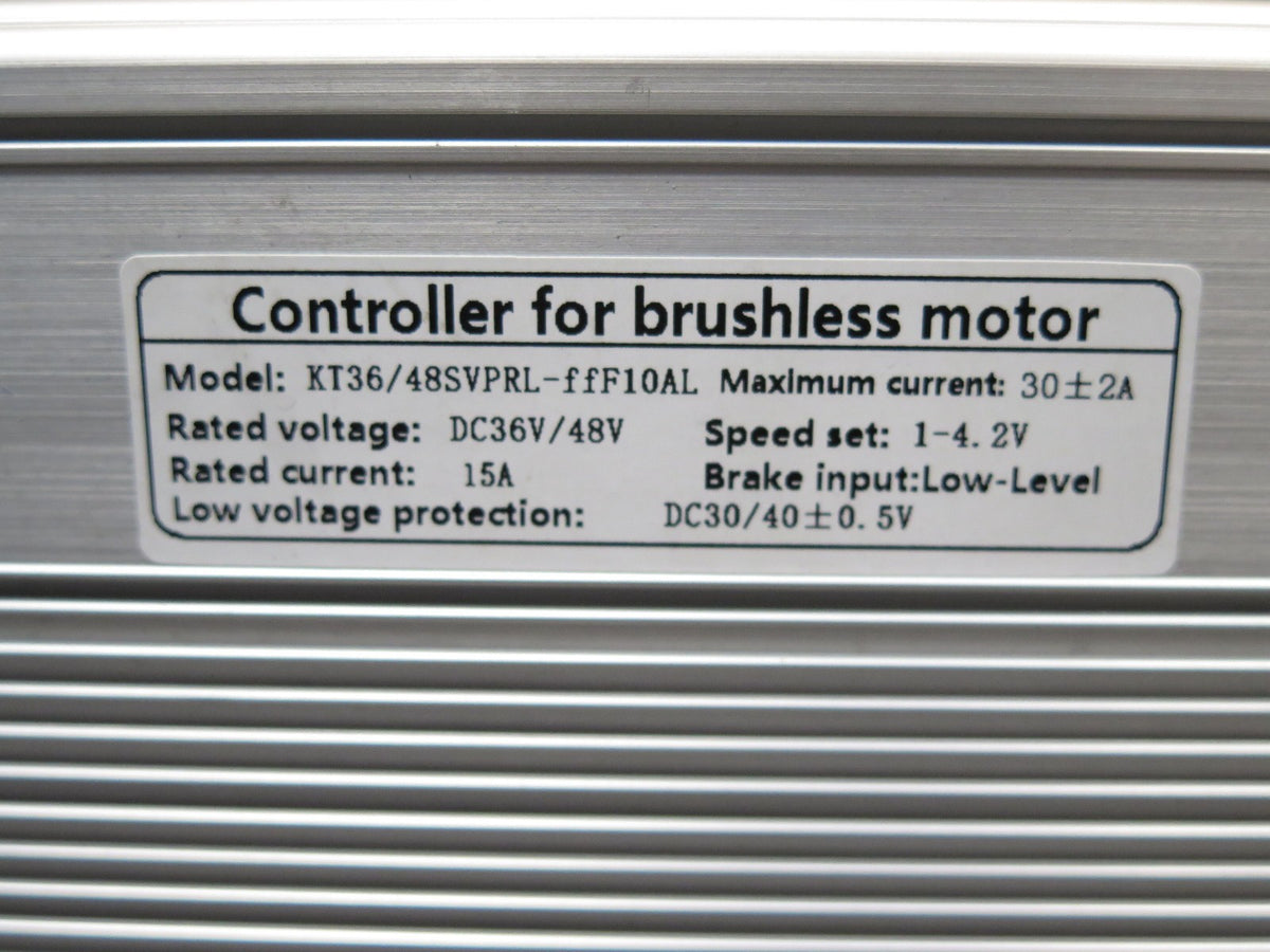 36v/48v 15A DC Waterproof Brushless Motor Controller Model: KT36/48SVPRL-ffF1OAL
