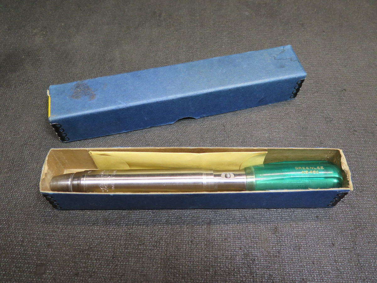 Vintage Greenlee Spiral Screwdriver No. 451 USA Made w/ 3 Original Bits & Box
