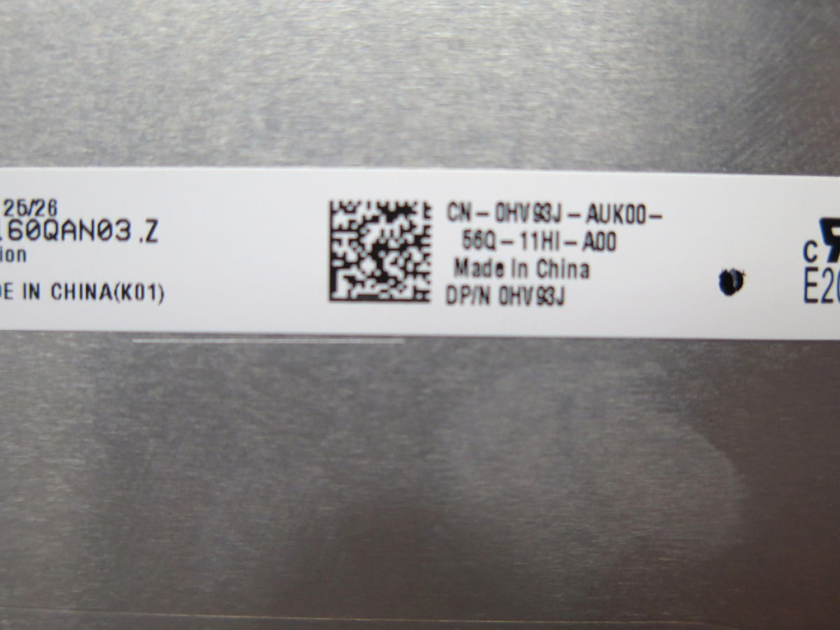 16" LCD SCREEN B160QAN03.Z FOR DELL DPN HV93J 2560x1600 EDP40pin QHD NON-TOUCH