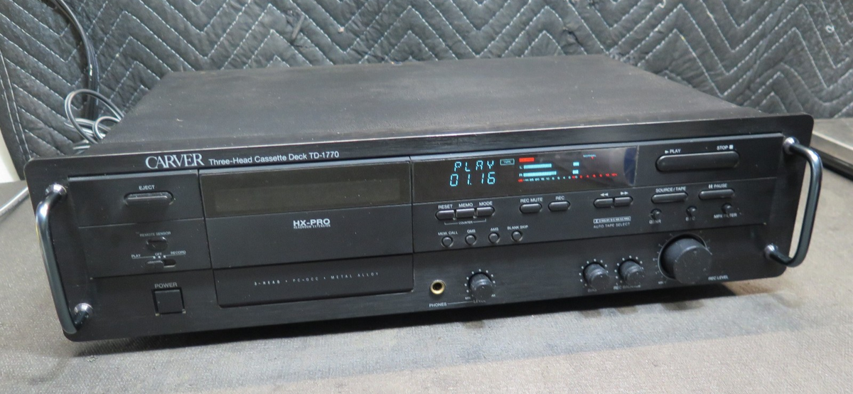 Carver TD-1770 Cassette Deck - *SERVICED* - Made in Japan