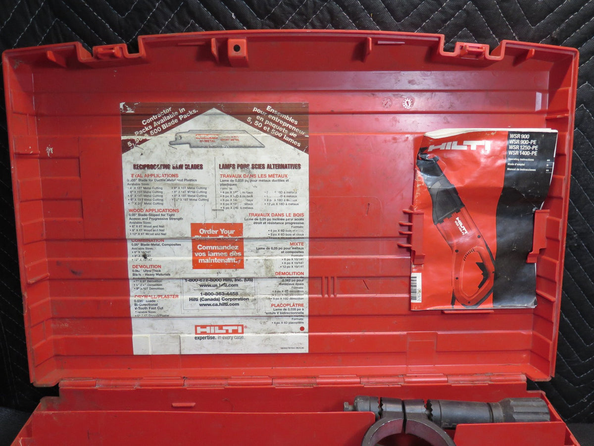 Hilti WSR 1400-PE Heavy-duty Reciprocating Saw Demolition Corded Electric 120V