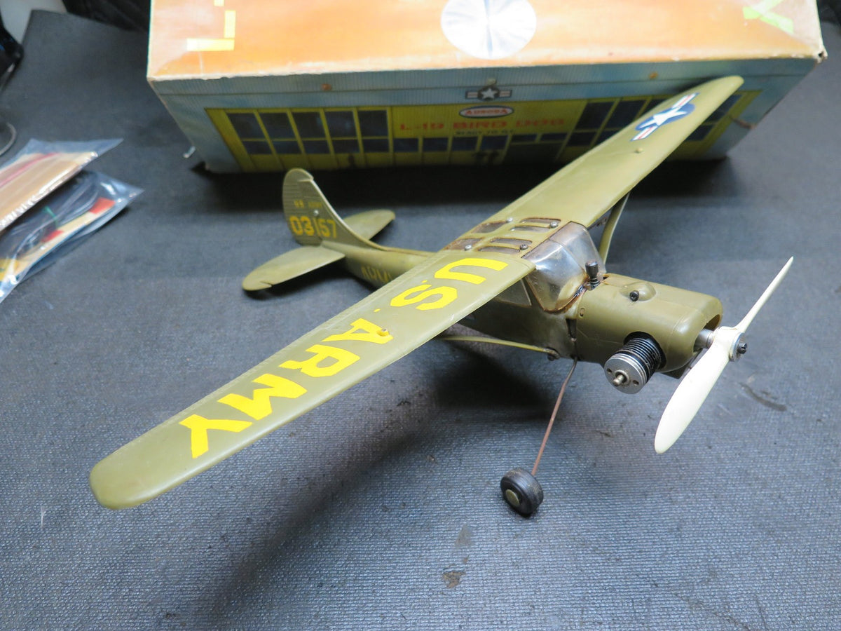 Vintage Aurora L-19 Bird Dog Control Line Airplane with Box