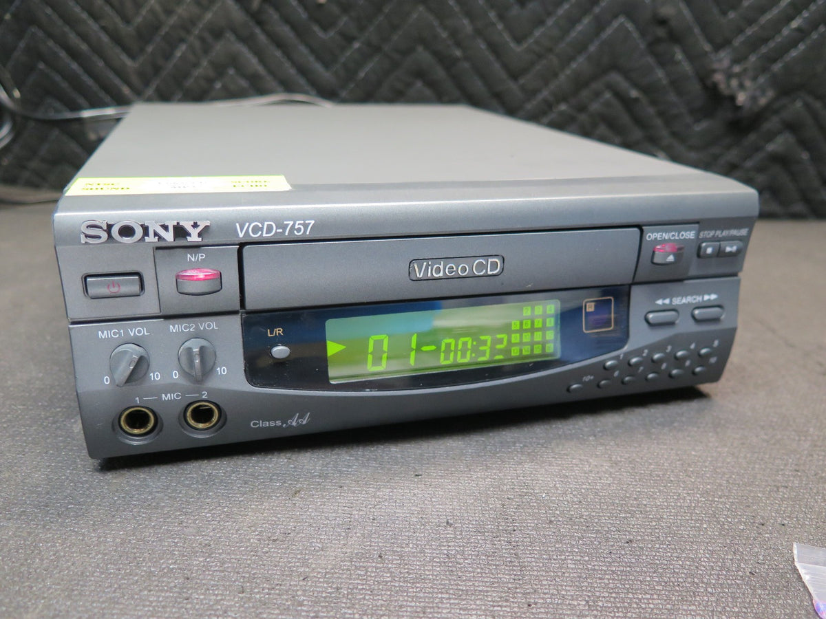 Sony VCD-757 Video CD Player w/ Dual Mic Input