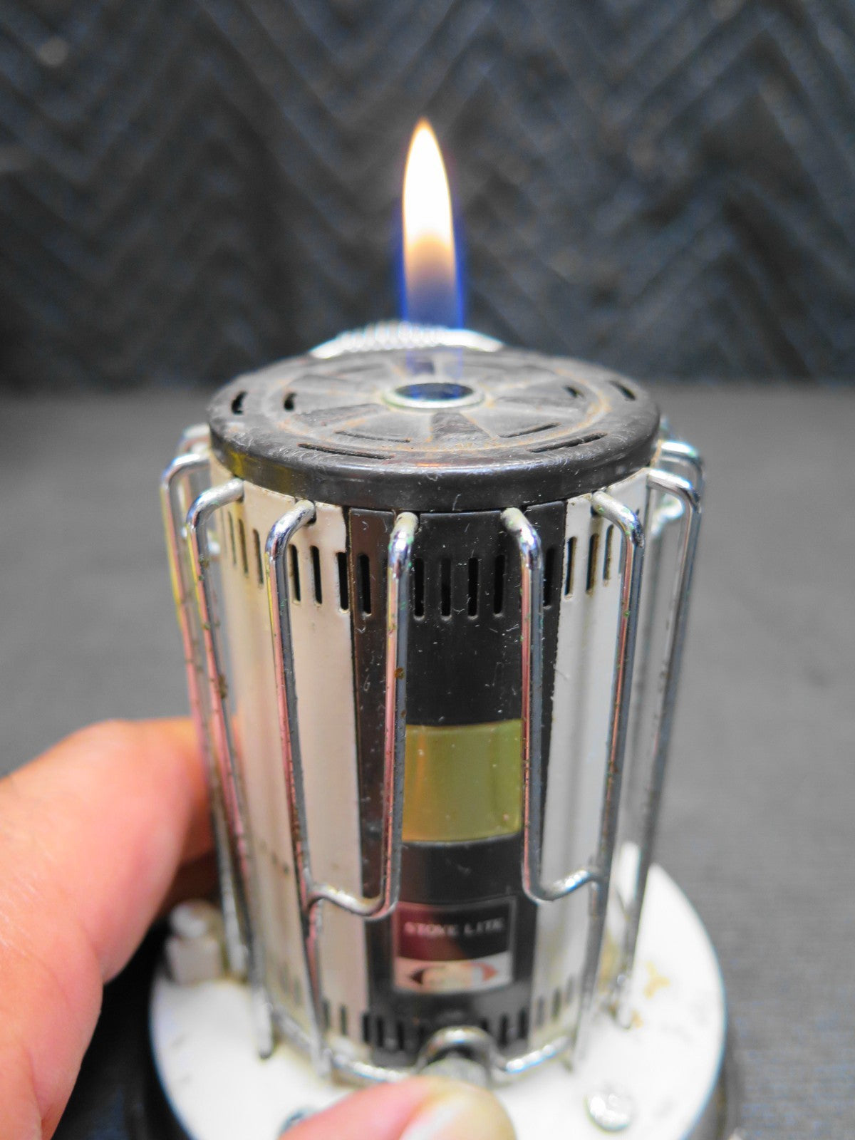 Kero-Sun Butane Lighter Cigar Cigarette Mini Heater VTG Camping Advertising