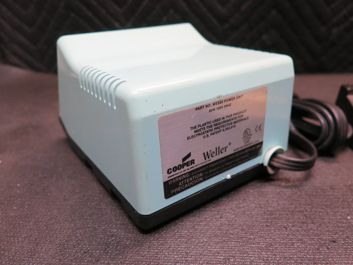 Weller WES50 Soldering Station Power Unit w/ Extra Tip & Wand Holder