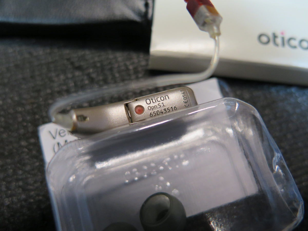 Oticon OPN S1 miniRITE R - Pair Left & Right w/ Charger - iPhone - bluetooth