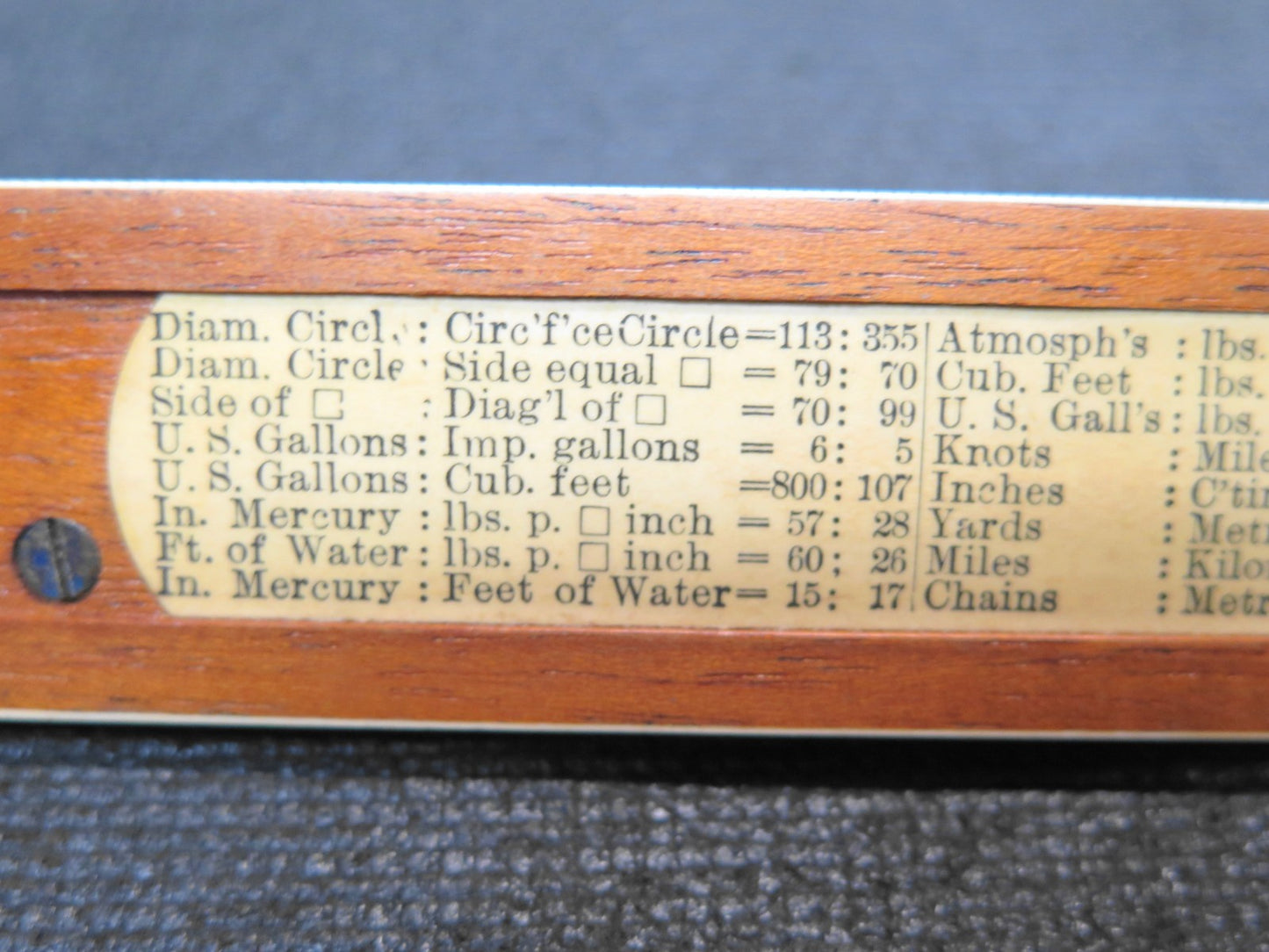 Antique Keuffel + Esser- Mannheim SLIDE RULE in Original Box Patent June 5.1900