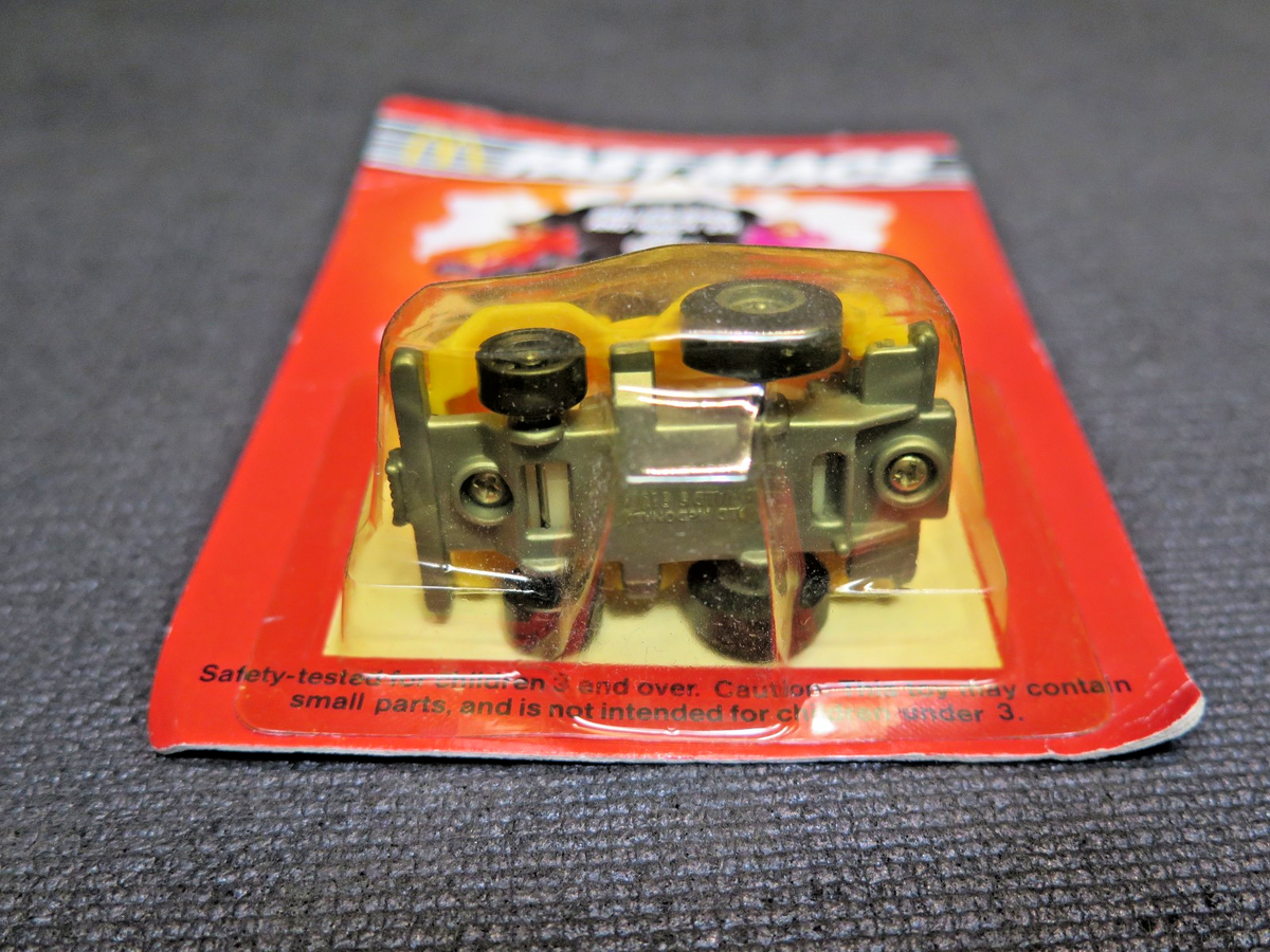 McDonald's 1985 Fast Macs Happy Meal Ronald Mini Pull Back Jeep in Package