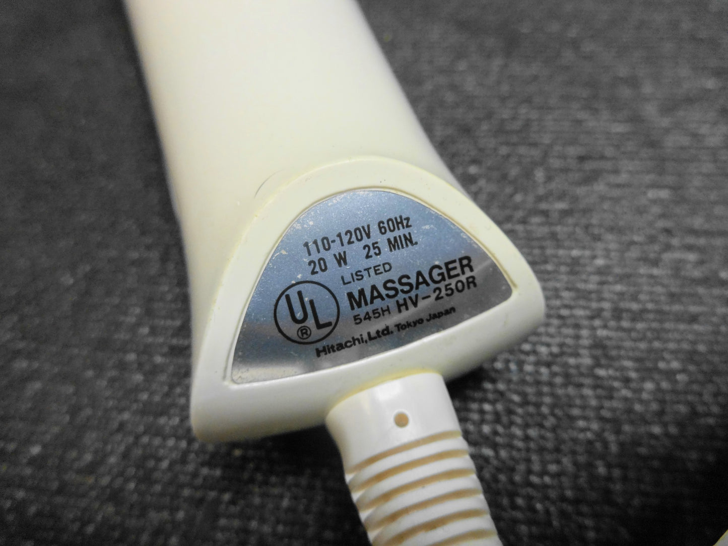 Vintage Hitachi Magic Wand HV-250R 2 Speed Personal Massager Vibrator - Classic!