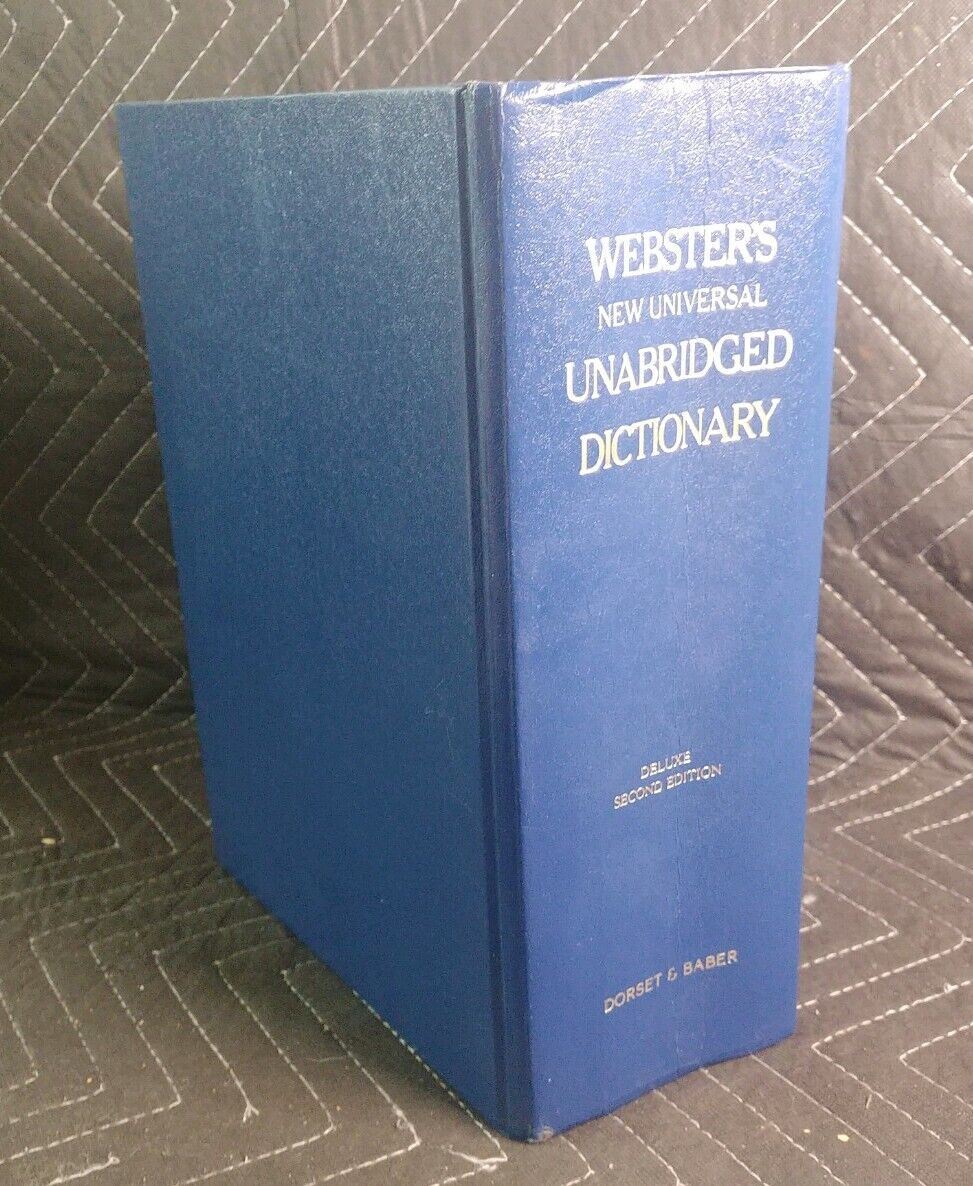 Webster's NEW UNIVERSAL Unabridged Dictionary Deluxe Second Edition 1983 Book