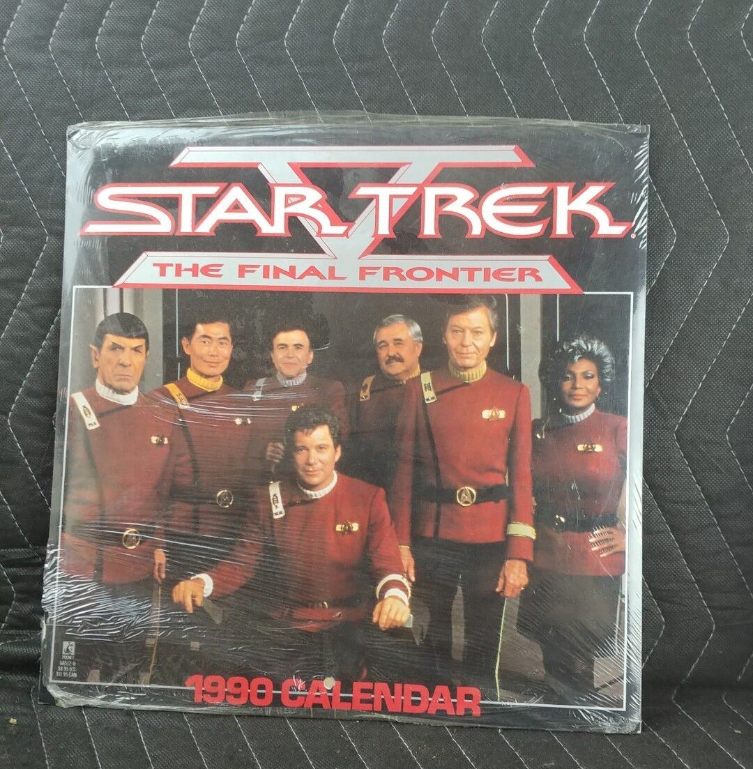 STAR TREK Final Frontier CALENDAR 1990 Great pics