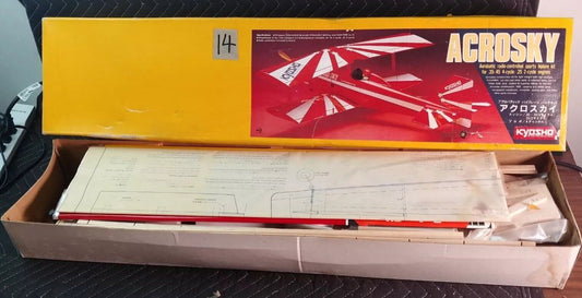 KYOSHO Acrosky 4012 RC Biplane - .35 .45 Vintage NOS