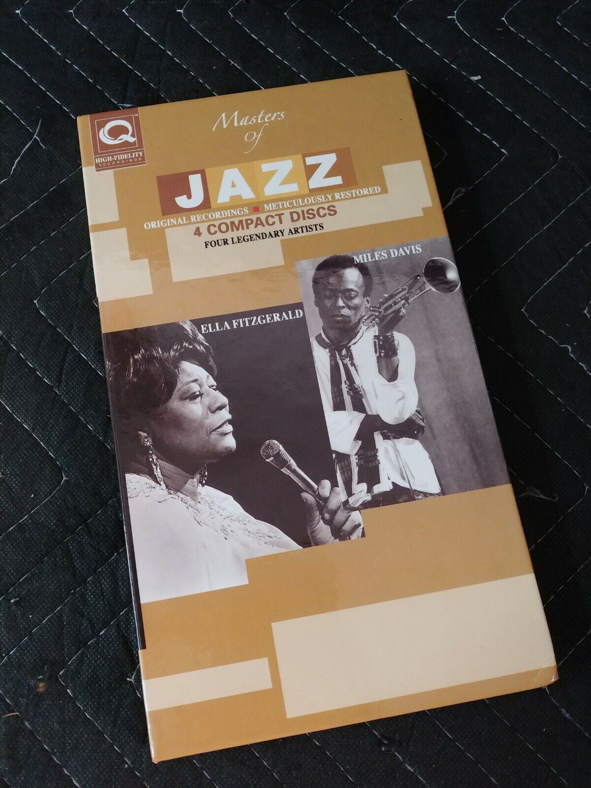 MASTERS of JAZZ 4 CD Set BILLIE HOLIDAY Miles Davis CHARLIE PAKER E. Fitzgerald