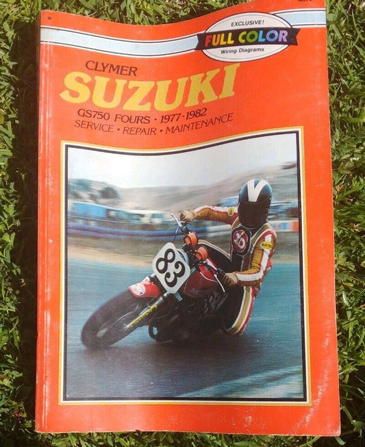 1977 CLYMER SUZUKI GS750 FOURS SERVICE SHOP REPAIR MANUAL M370 FIRST EDITION GS