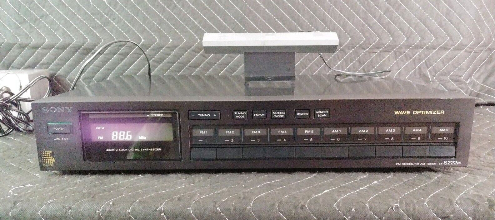 Sony ST-S222ES AM/FM Stereo Tuner - Wave Optimizer - Audiophile Qualit ...