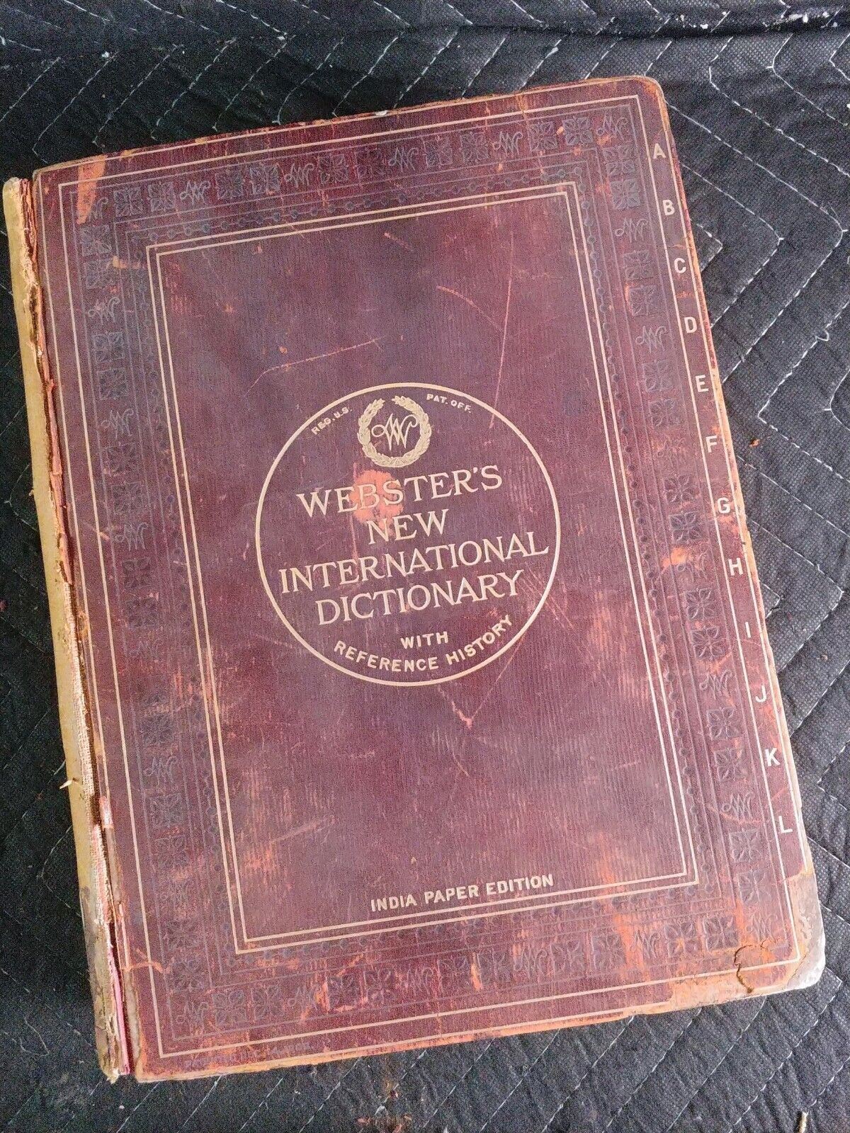 1916 Websters New International Dictionary INDIA PAPER Edition/Reference History