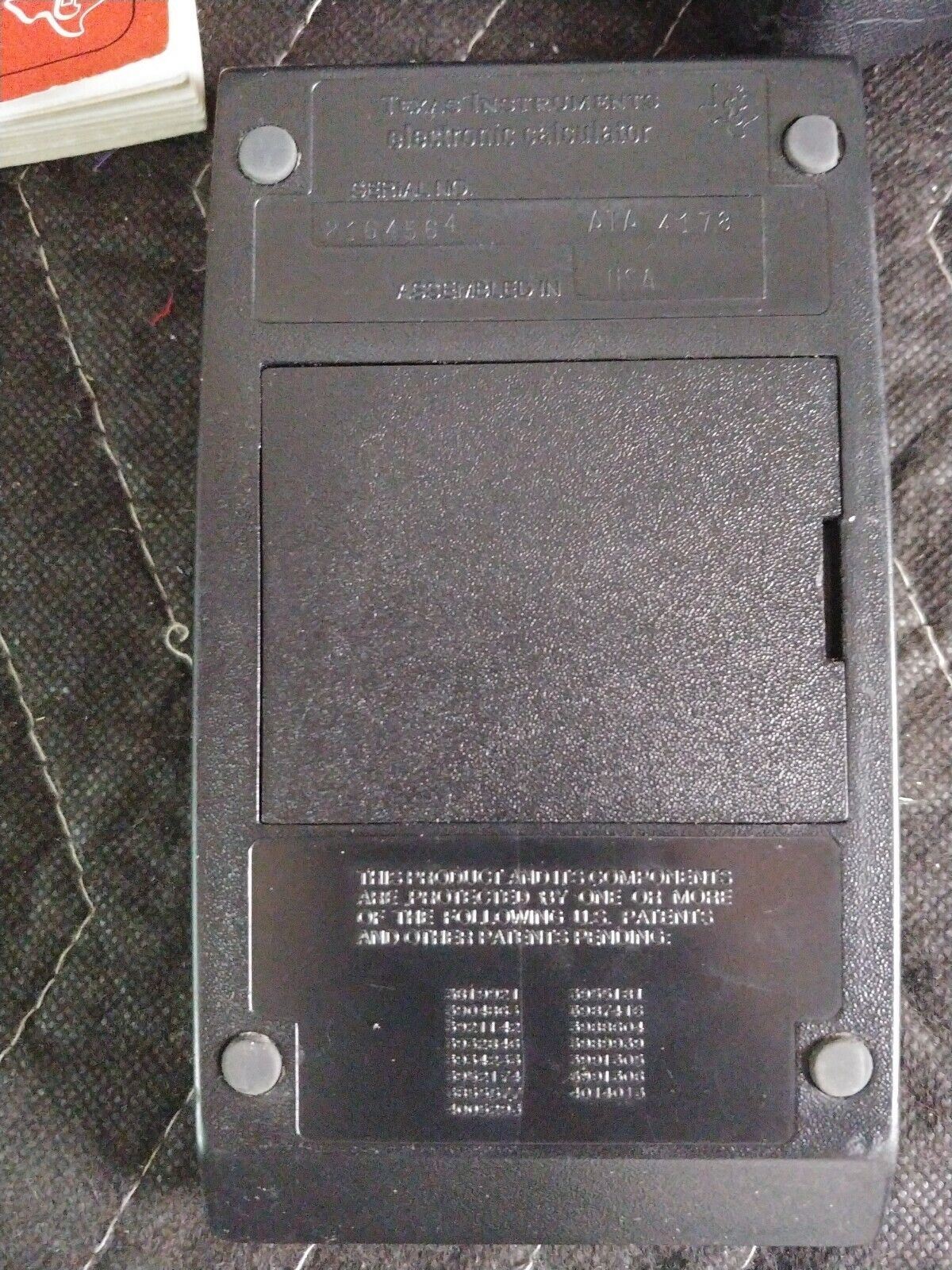 Vintage Original Texas Instruments TI Business Analyst Calculator, Case & Manual